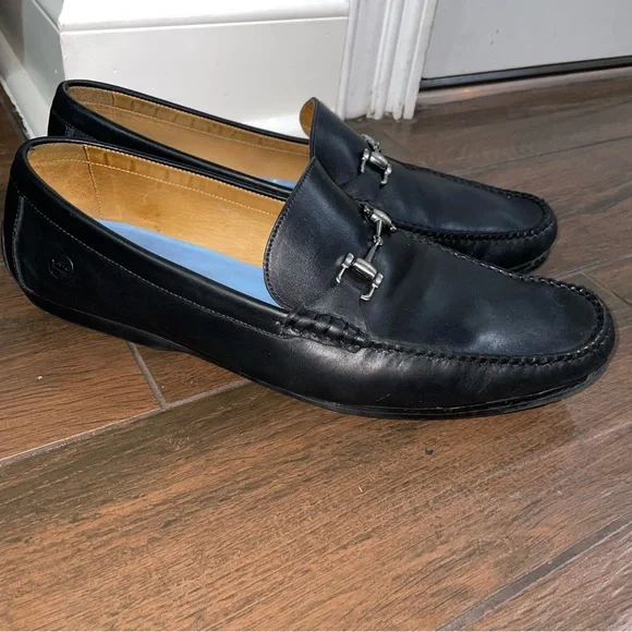 Peter Millar black leather horsebit driving loafers 9 Men Men main image 3
